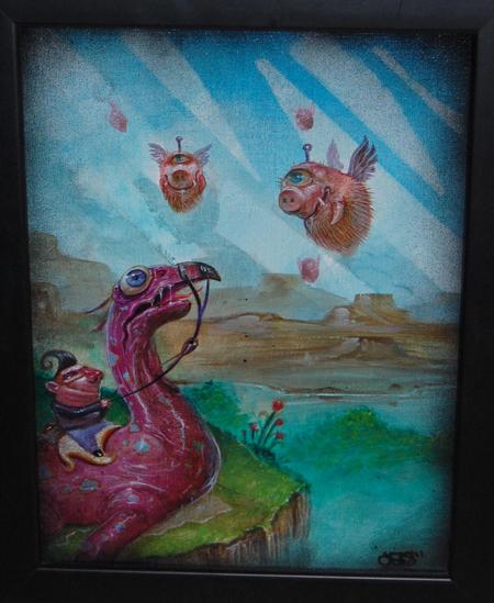 Tattoos - Acrylics on canvas board - 55519